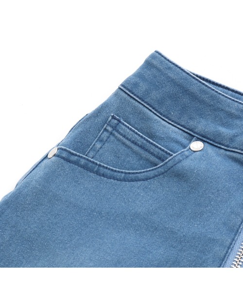 JENNI love（ジェニィラブ）の「フロントリングZIPデニムショーパン（デニムパンツ・キッズ・ネイビー/ブルー・150cm/160cm/130cm/140cm）」の15枚目の写真