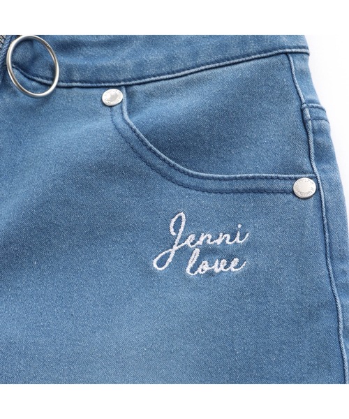 JENNI love（ジェニィラブ）の「フロントリングZIPデニムショーパン（デニムパンツ・キッズ・ネイビー/ブルー・150cm/160cm/130cm/140cm）」の16枚目の写真
