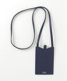 【POLO RALPHLAUREN】コントラストレザー ショルダー携帯ケース POLO RALPH LAUREN（紳士雑貨） 【コントラストレザー With