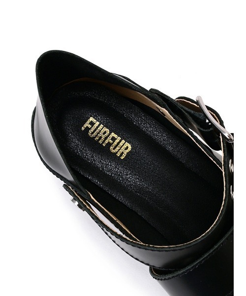 FURFUR（ファーファー）の「ダブルストラップバブーシュ（その他シューズ・レディース・ホワイト/ブラック/ベージュ・36/37/38）」の9枚目の写真