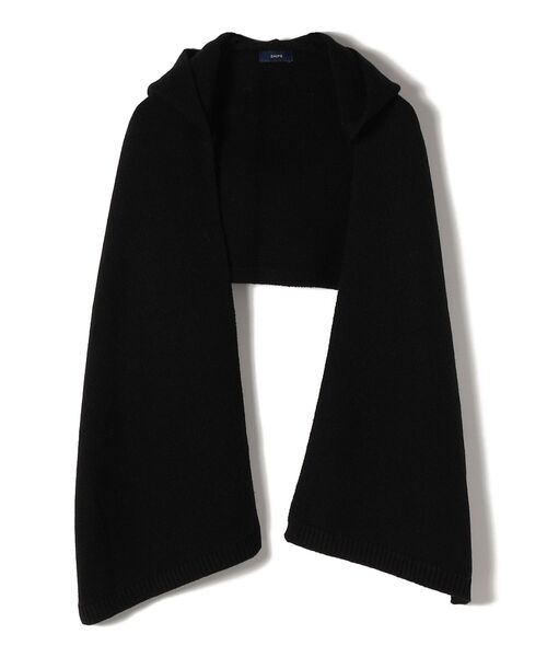 SHIPS（シップス）の「〈手洗い可能〉フードマフラー◆（マフラー・レディース・ブラック/ナチュラル・ONE SIZE）」の12枚目の写真