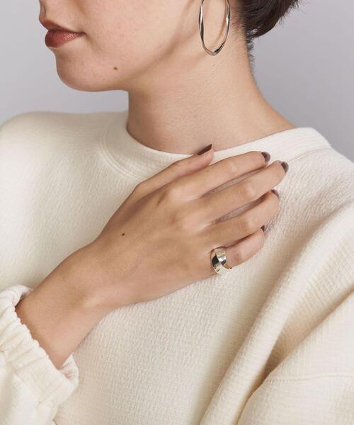 BEAUTY&YOUTH UNITED ARROWS(ビューティーアンドユースユナイテッドアローズ)の「<BYOKA>CREAM ピンキーリング/SILVER925 Ψ(リング・レディース・シルバー・5)」の5枚目の写真