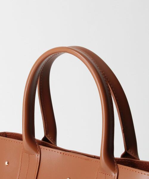 closet story（クローゼットストーリー）の「＜closet story（クローゼットストーリー）＞スタッズ バケツトートバッグ（トートバッグ・レディース・ブラック/ダークブラウン・FREE）」の5枚目の写真