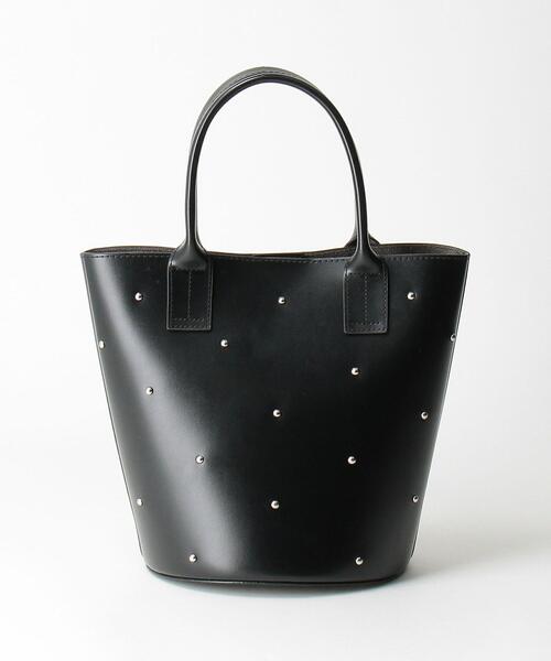 closet story（クローゼットストーリー）の「＜closet story（クローゼットストーリー）＞スタッズ バケツトートバッグ（トートバッグ・レディース・ブラック/ダークブラウン・FREE）」の11枚目の写真
