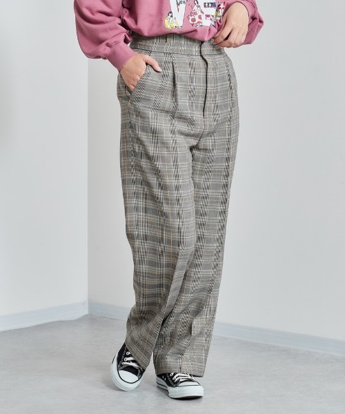 cepo（セポ）の「センタープレスチェックトラウザー（その他パンツ・レディース・ブラウン系/チャコールグレー/グレー系・S/M）」の3枚目の写真