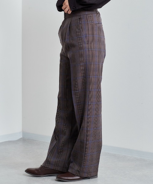 cepo（セポ）の「センタープレスチェックトラウザー（その他パンツ・レディース・ブラウン系/チャコールグレー/グレー系・S/M）」の5枚目の写真