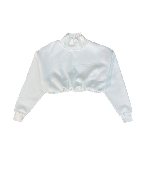 Avvenente（アベネンテ）の「【Avvenente】ハイネックショートスウェット（Tシャツ/カットソー・レディース・オフホワイト/ブラック/ベージュ・FREE）」の19枚目の写真