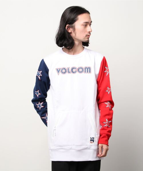 VOLCOM（ボルコム）の「【VOLCOM】LET IT STORM CREW FLEECE（スウェット・メンズ・マルチ/カーキ/ブラック・MEDIUM/SMALL）」の3枚目の写真