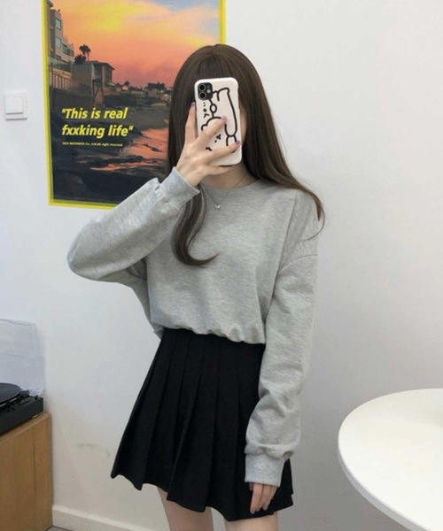 LUGG NAGG（ラグナグ）の「バックリボントップス（Tシャツ/カットソー・レディース・グレー/オフホワイト/ブラック・L/M/XL）」の9枚目の写真