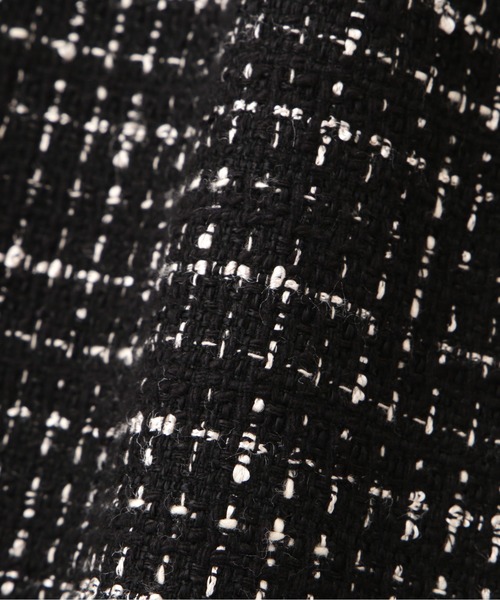 PROPORTION BODY DRESSING(プロポーションボディドレッシング)の「ツイードタイトスカート / 1212120004(スカート・レディース・ベージュ/ブラック/パープル・MEDIUM/SMALL)」の5枚目の写真