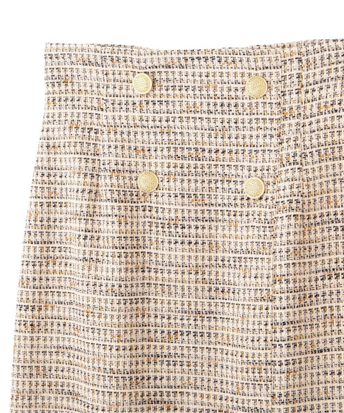 PROPORTION BODY DRESSING(プロポーションボディドレッシング)の「ツイードタイトスカート / 1212120004(スカート・レディース・ベージュ/ブラック/パープル・MEDIUM/SMALL)」の15枚目の写真