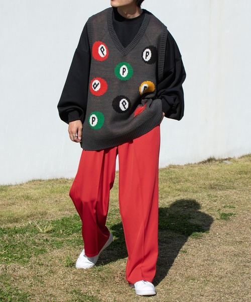 Perushu(ペルーシュ)の「センタープレスワイドカラースラックス(その他パンツ・メンズ・レッド/グリーン/ライトブラウン・SMALL/MEDIUM/LARGE)」の8枚目の写真