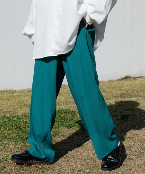 Perushu(ペルーシュ)の「センタープレスワイドカラースラックス(その他パンツ・メンズ・レッド/グリーン/ライトブラウン・SMALL/MEDIUM/LARGE)」の7枚目の写真