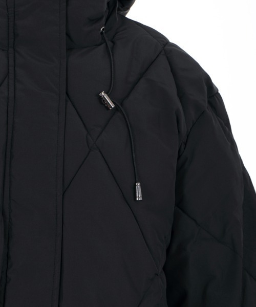 axes femme（アクシーズファム）の「ダイヤキルト中綿コート（ダウンジャケット/コート・レディース・ベージュ/ブラック/ミント・MEDIUM）」の22枚目の写真