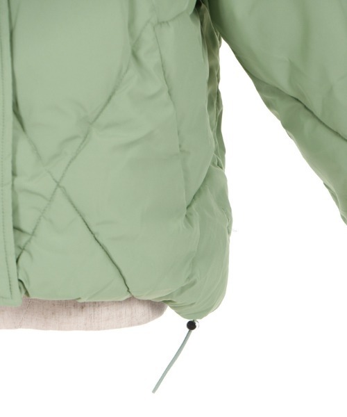 axes femme（アクシーズファム）の「ダイヤキルト中綿コート（ダウンジャケット/コート・レディース・ベージュ/ブラック/ミント・MEDIUM）」の13枚目の写真