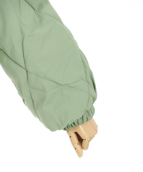 axes femme（アクシーズファム）の「ダイヤキルト中綿コート（ダウンジャケット/コート・レディース・ベージュ/ブラック/ミント・MEDIUM）」の9枚目の写真