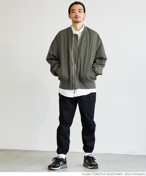 coca（coca）（コカ）の「メンズ ナイロンツイルMA-1（MA-1・メンズ・ブラック/カーキ・M/L）」の9枚目の写真