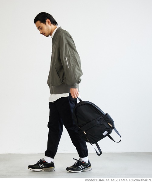 coca（coca）（コカ）の「メンズ ナイロンツイルMA-1（MA-1・メンズ・ブラック/カーキ・M/L）」の11枚目の写真