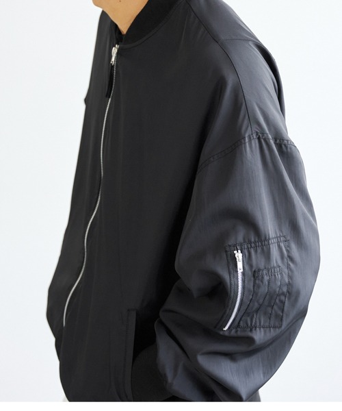 coca（coca）（コカ）の「メンズ ナイロンツイルMA-1（MA-1・メンズ・ブラック/カーキ・M/L）」の14枚目の写真