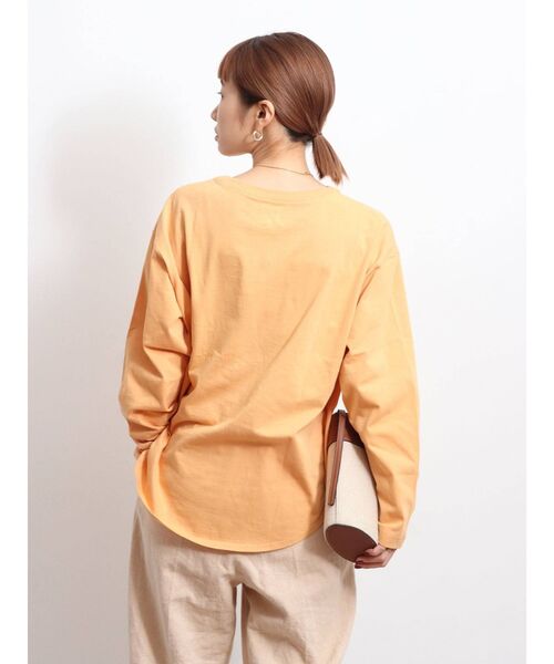 Ungrid（アングリッド）の「【WEB限定】カラーラウンドロングスリーブTee（Tシャツ/カットソー・レディース・ピンク/イエロー/オレンジ系その他/ミント・FREE）」の10枚目の写真