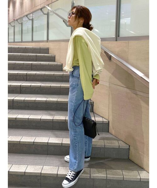 Ungrid（アングリッド）の「【WEB限定】カラーラウンドロングスリーブTee（Tシャツ/カットソー・レディース・ピンク/イエロー/オレンジ系その他/ミント・FREE）」の15枚目の写真