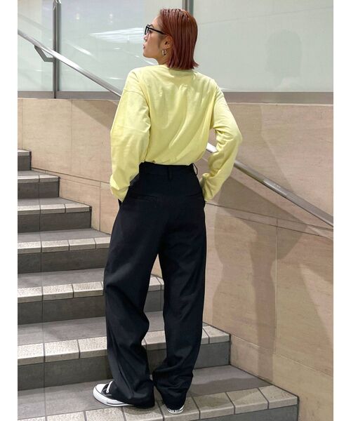 Ungrid（アングリッド）の「【WEB限定】カラーラウンドロングスリーブTee（Tシャツ/カットソー・レディース・ピンク/イエロー/オレンジ系その他/ミント・FREE）」の19枚目の写真