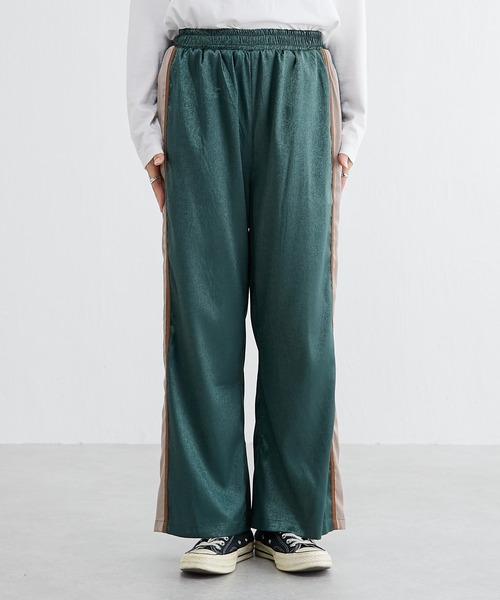 BONbazaar（ボンバザール）の「サテンジャガードライン入りパンツ（その他パンツ・レディース・ブラック/グリーン・FREE）」の15枚目の写真