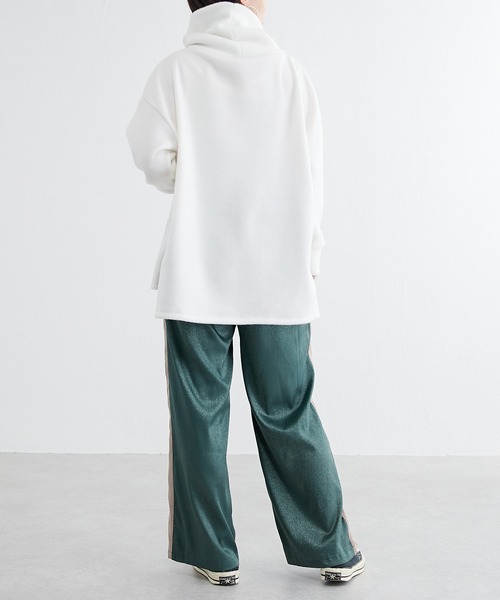 BONbazaar（ボンバザール）の「サテンジャガードライン入りパンツ（その他パンツ・レディース・ブラック/グリーン・FREE）」の13枚目の写真