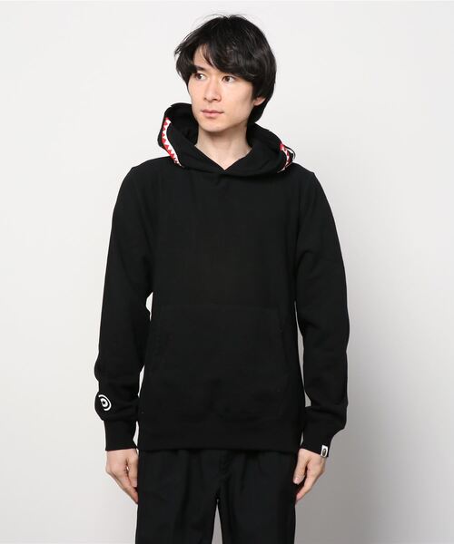 A BATHING APE（アベイシングエイプ）の「SHARK PULLOVER HOODIE M