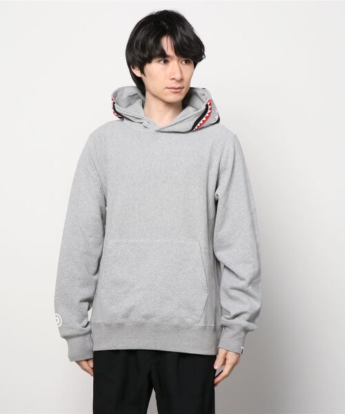 A BATHING APE（アベイシングエイプ）の「SHARK PULLOVER HOODIE M