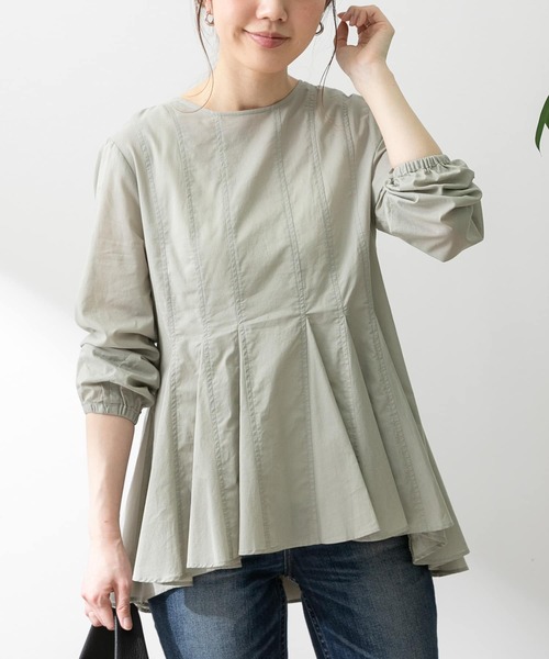 URBAN RESEARCH Sonny Label（アーバンリサーチサニーレーベル）の「コットンローンマチフレアブラウス（シャツ/ブラウス・レディース・オフホワイト/ブラック/カーキ/イエロー・FREE）」の4枚目の写真