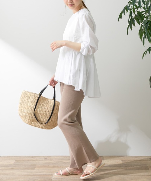 URBAN RESEARCH Sonny Label（アーバンリサーチサニーレーベル）の「コットンローンマチフレアブラウス（シャツ/ブラウス・レディース・オフホワイト/ブラック/カーキ/イエロー・FREE）」の14枚目の写真