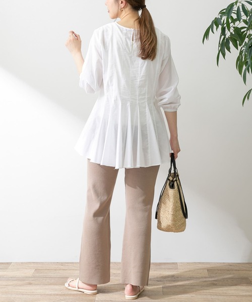 URBAN RESEARCH Sonny Label（アーバンリサーチサニーレーベル）の「コットンローンマチフレアブラウス（シャツ/ブラウス・レディース・オフホワイト/ブラック/カーキ/イエロー・FREE）」の15枚目の写真