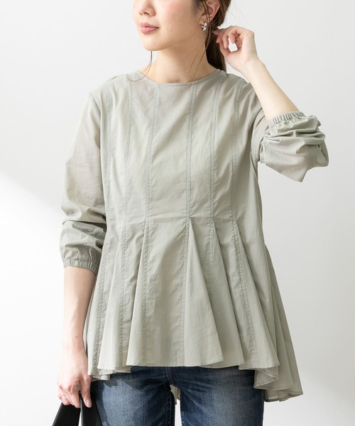 URBAN RESEARCH Sonny Label（アーバンリサーチサニーレーベル）の「コットンローンマチフレアブラウス（シャツ/ブラウス・レディース・オフホワイト/ブラック/カーキ/イエロー・FREE）」の6枚目の写真