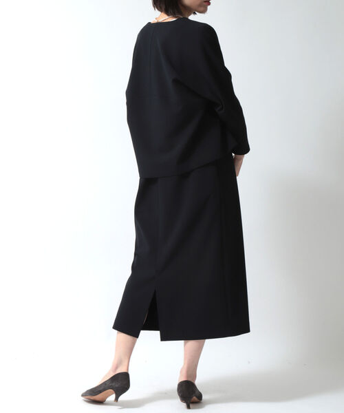 売約済み　専用☆洗えるフォーマル ノーリーズ　 ニットジョーゼットジャケット NOLLEY'S（ノーリーズ）の「ニットジョーゼットノーカラー