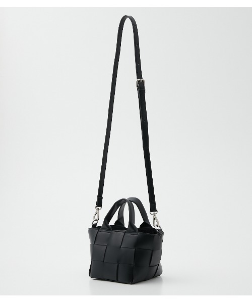 AZUL by moussy（アズールバイマウジー）の「INTRECCIATO BAG/イントレチャートバッグ（ショルダーバッグ・レディース・グリーン/ブラック/アイボリー・FREE）」の10枚目の写真