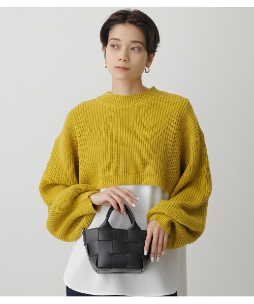 AZUL by moussy（アズールバイマウジー）の「INTRECCIATO BAG/イントレチャートバッグ（ショルダーバッグ・レディース・グリーン/ブラック/アイボリー・FREE）」の15枚目の写真