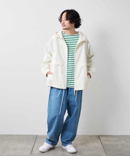 CIAOPANIC TYPY（チャオパニックティピー）の「【なにわ男子  西畑大吾さん着用】OSOROコットン100%フードシャウター（マウンテンパーカー・メンズ・ブラック/カーキ/アイボリー・S/M/L）」の9枚目の写真