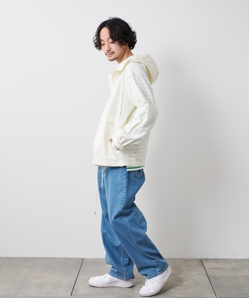 CIAOPANIC TYPY（チャオパニックティピー）の「【なにわ男子  西畑大吾さん着用】OSOROコットン100%フードシャウター（マウンテンパーカー・メンズ・ブラック/カーキ/アイボリー・S/M/L）」の10枚目の写真