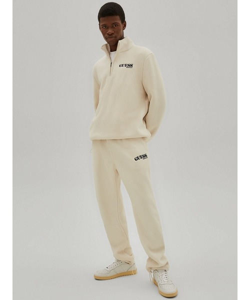 Guess(ゲス)の「GUESS Originals Half-Zip Pullover(スウェット・メンズ・ホワイト/ブラック・MEDIUM/LARGE/SMALL/X-LARGE)」の6枚目の写真