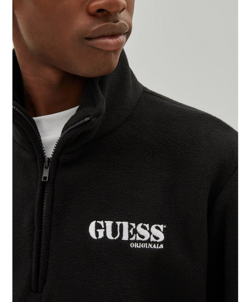 Guess(ゲス)の「GUESS Originals Half-Zip Pullover(スウェット・メンズ・ホワイト/ブラック・MEDIUM/LARGE/SMALL/X-LARGE)」の9枚目の写真