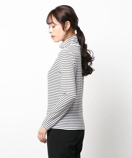 one way（ワンウェイ）の「スタンドネックトップス（Tシャツ/カットソー・レディース・ホワイト/ライトブルー/ライトグリーン/ホワイト系その他・FREE）」の5枚目の写真