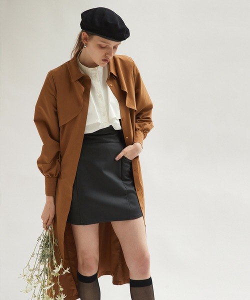 Keeepy(キーピー)の「【Keeepy】short sleeve button design oversized shirt(シャツ/ブラウス・レディース・ホワイト/ブラック・FREE)」の6枚目の写真