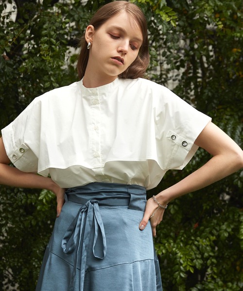 ブラウス シャツ BAPY DENIM SHIRT レディース cepo ブラウス シャツ ハーフジップビッグデニムシャツ