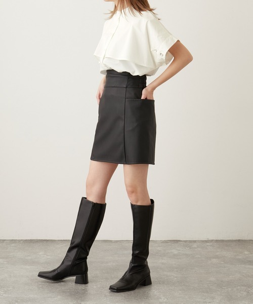 Keeepy(キーピー)の「【Keeepy】short sleeve button design oversized shirt(シャツ/ブラウス・レディース・ホワイト/ブラック・FREE)」の16枚目の写真