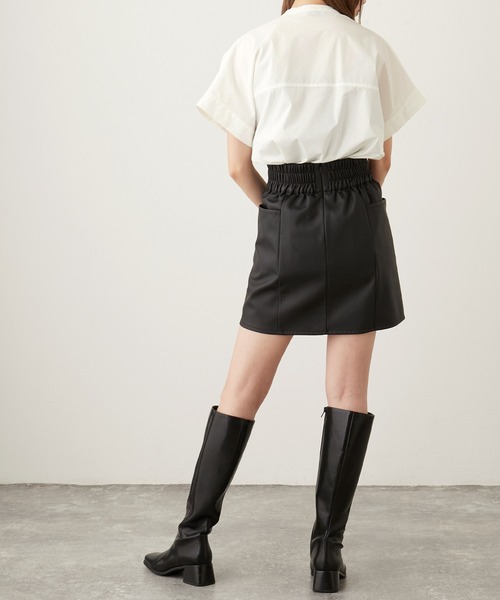 Keeepy(キーピー)の「【Keeepy】short sleeve button design oversized shirt(シャツ/ブラウス・レディース・ホワイト/ブラック・FREE)」の17枚目の写真