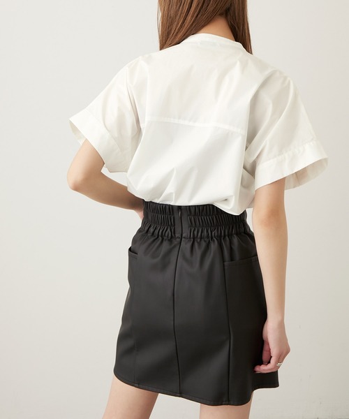 Keeepy(キーピー)の「【Keeepy】short sleeve button design oversized shirt(シャツ/ブラウス・レディース・ホワイト/ブラック・FREE)」の20枚目の写真