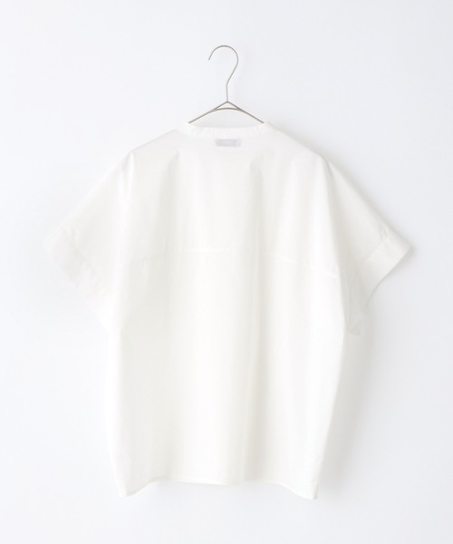 ブラウス シャツ ERICO collaboration illustration oversized shirt レディース Keeepy】short sleeve button design oversized shirt（シャツ