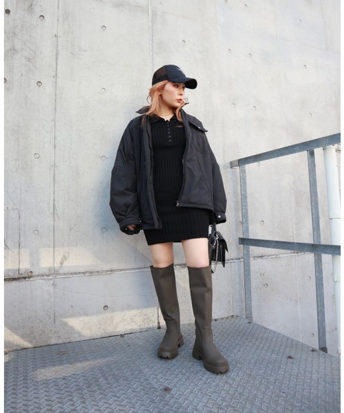 FIG&VIPER（フィグアンドバイパー）の「切替デザインBIG中綿JK（その他アウター・レディース・ブルー/ブラック/アイボリー・FREE）」の20枚目の写真