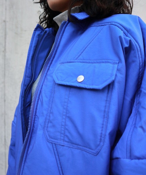 FIG&VIPER（フィグアンドバイパー）の「切替デザインBIG中綿JK（その他アウター・レディース・ブルー/ブラック/アイボリー・FREE）」の16枚目の写真